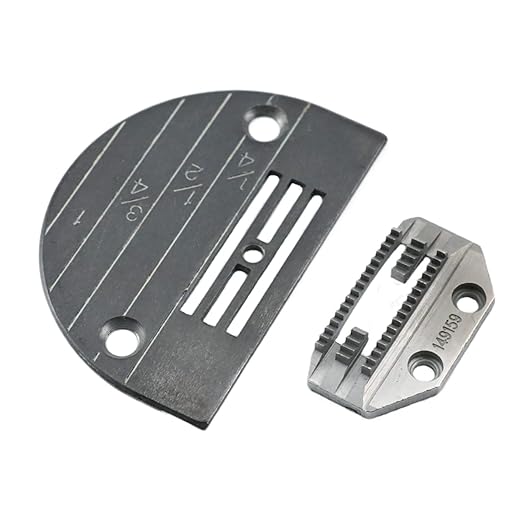 Blooy - 20160 & 149159 Needle Plate/Feed Dog Set Fit Singer Juki Jack Single Needle Lockstitch Sewing Machine For Medium/Heavy Fabric