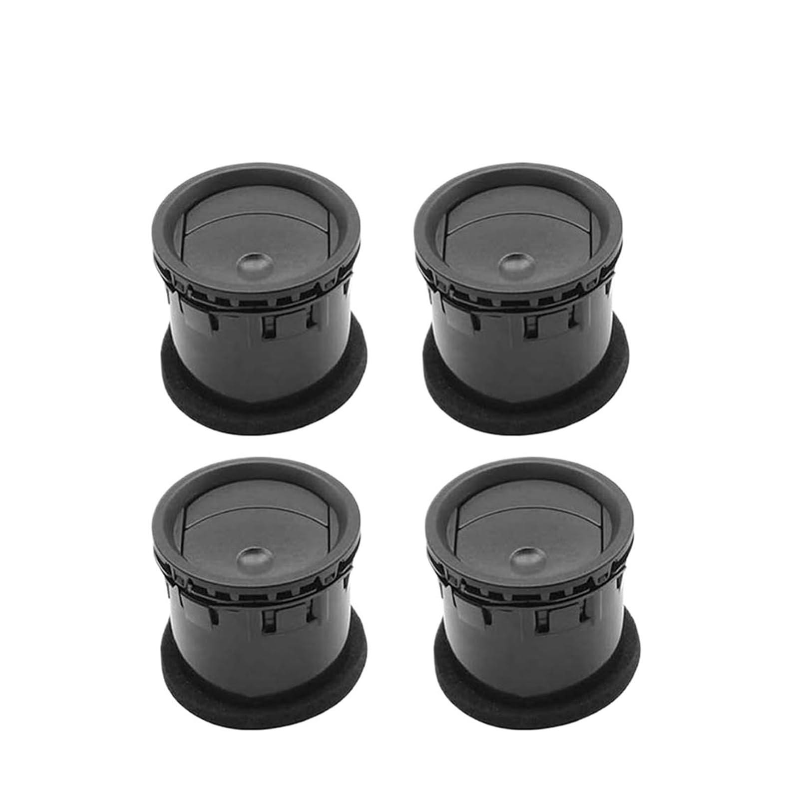 Dfgbapkbl One Color Car Heater Outlet Air Vent Dashboard Air Vent Heating Cooling Rotation Grille Cover(Black-4 Pcs)