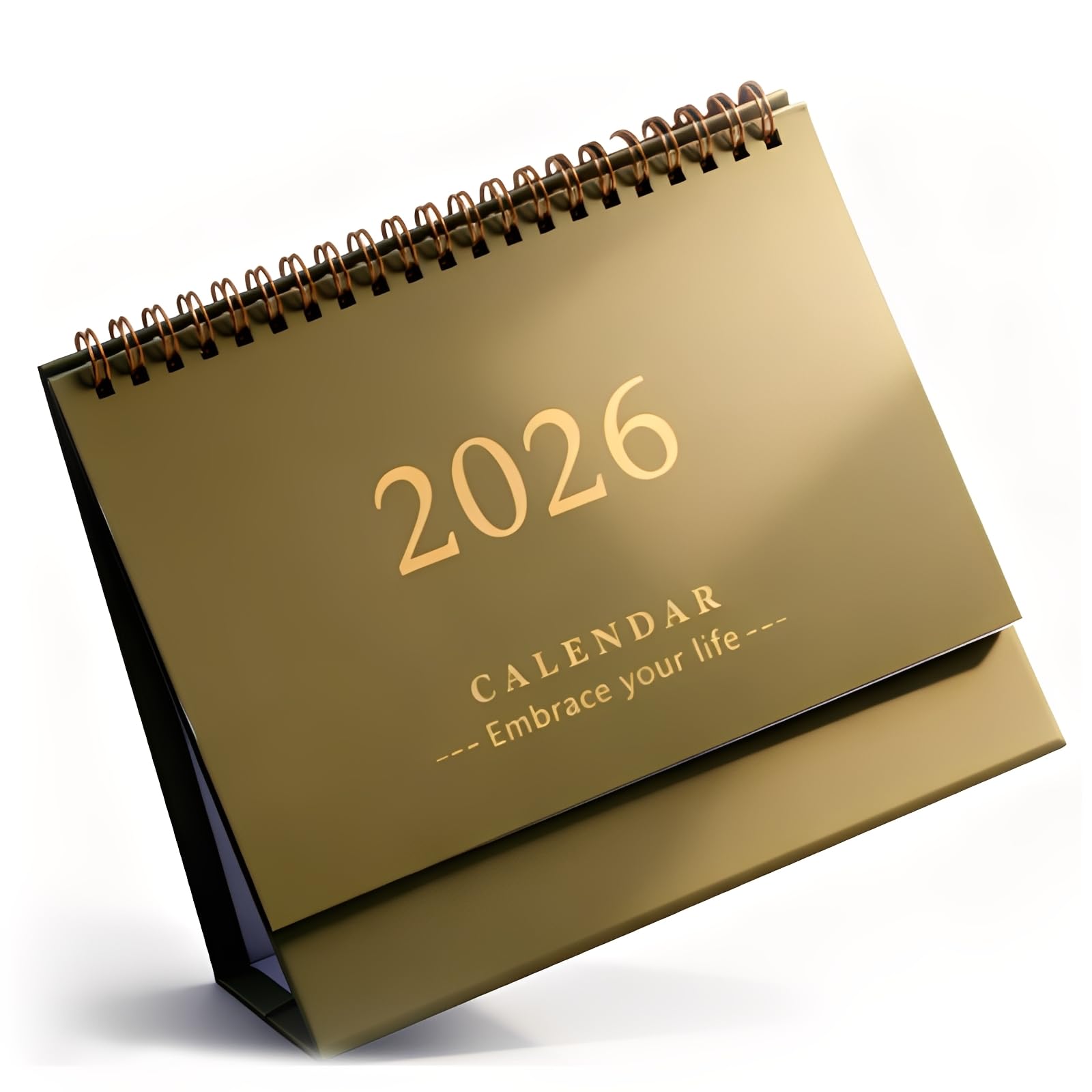2026 Desk Calendar, Calendar 2025-2026 Standing Flip July 2025 To Dec 2026, Small Green Desktop Calendars 2026 for Home Office School