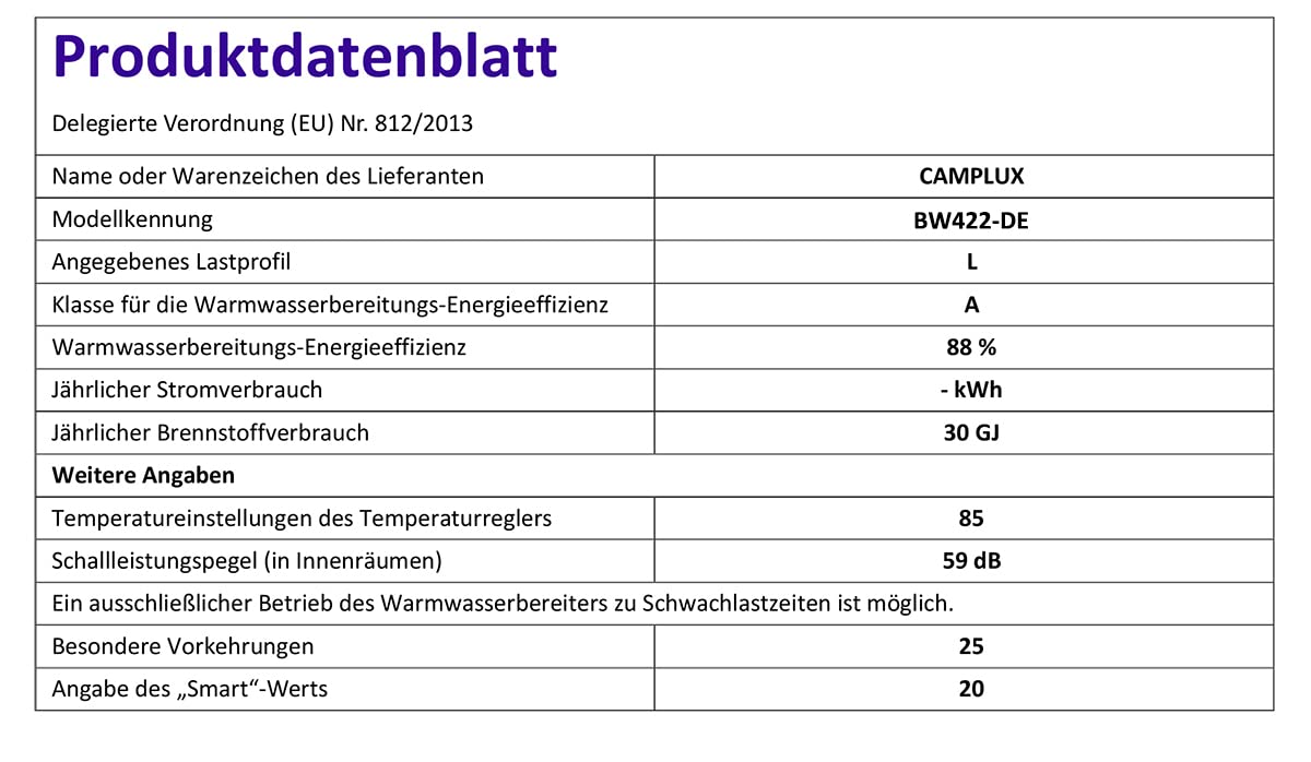 CAMPLUX 16 Liter Gasdurchlauferhitzer im Freien, 50mbar Tankless Gasdusche mit Gasregler, Propanga/Butangas, für Campingdusche/Wohnmobilausflug/Waschpferd, BW422-DE