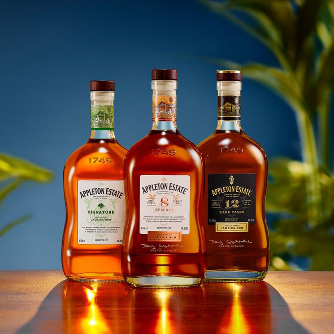 Appleton Estate 12 Years Old Rare Casks |12 Jahre gereifter, gold-brauner Jamaica Rum | Geschenkempfehlung | pur oder für Cocktails | 1 x 0,7 l