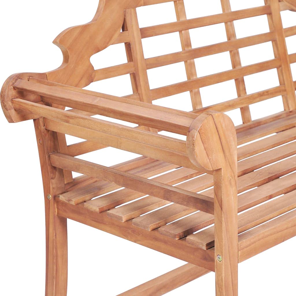 vidaXL Ławka ogrodowa, 127x58,5x92,5 cm, lite drewno tekowe