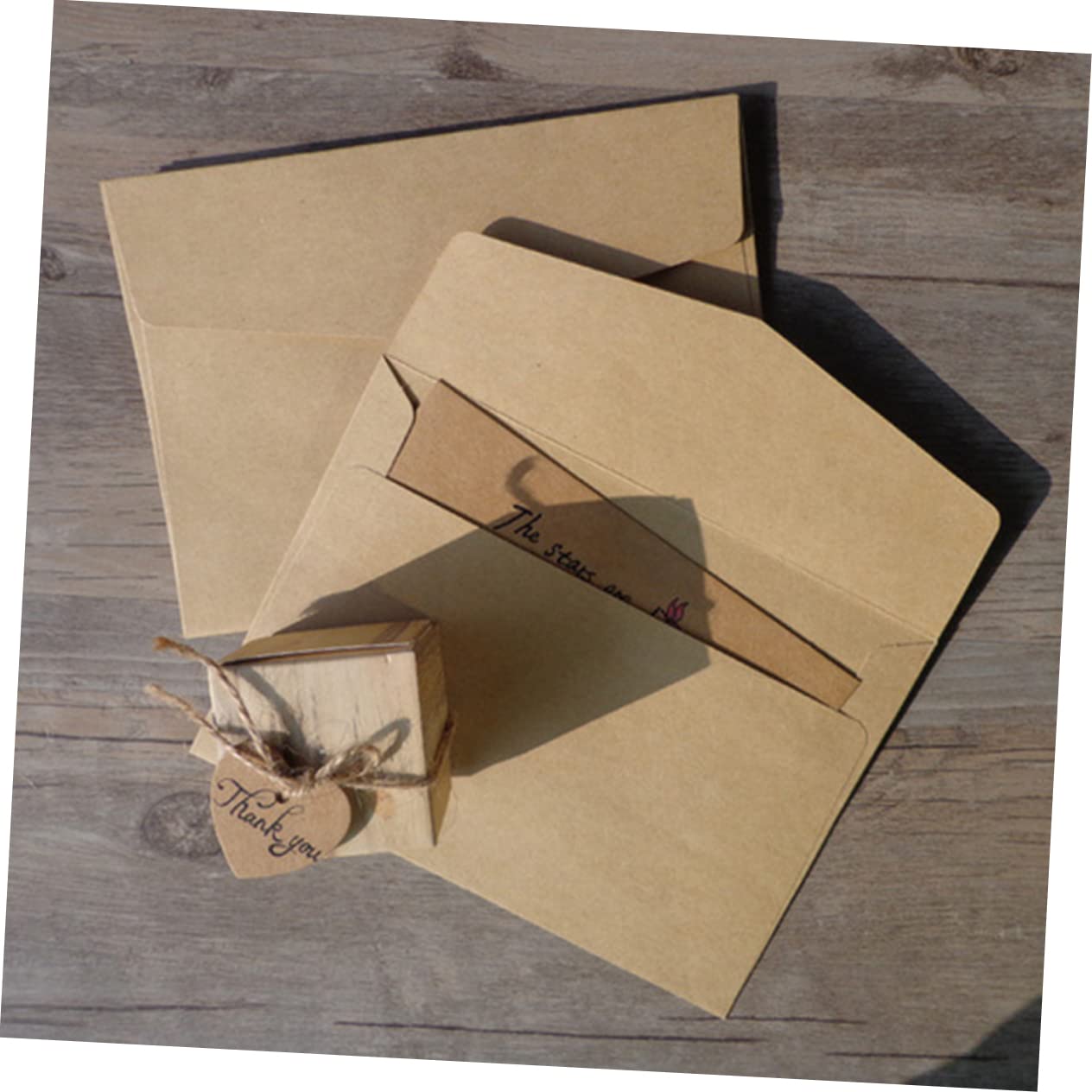 MAGICLULU 3 Sets 10 5 X 6 7 Cm Karten Kraftpapier Umschläge Dankeskarten Briefmuster Postkartenaufbewahrung 60 Stück * 3
