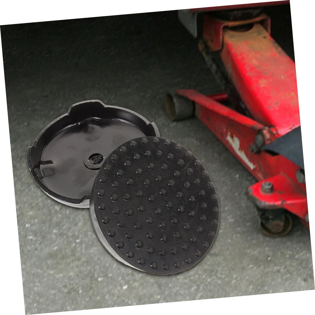 ULTECHNOVO 2pezzi Piastra Di Supporto Idraulica Per Sollevatore Accessorio Per Jack Idraulico Pad Di Supporto Per Sollevamento Sicuro e Stabile Compatibile Con Jack Idraulici Per Manutenzione