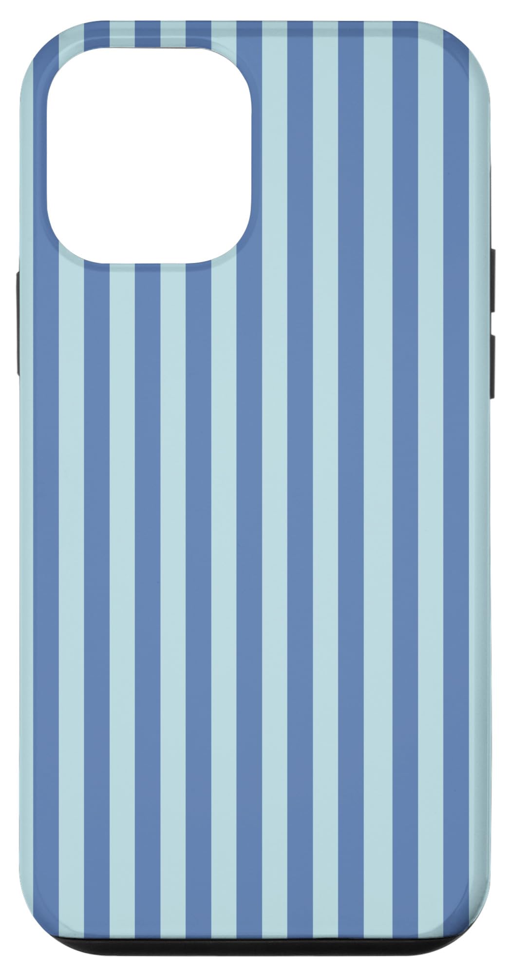 Pastel Blue Stripes Geometric Vertical Lines Pattern Case for iPhone 12 mini