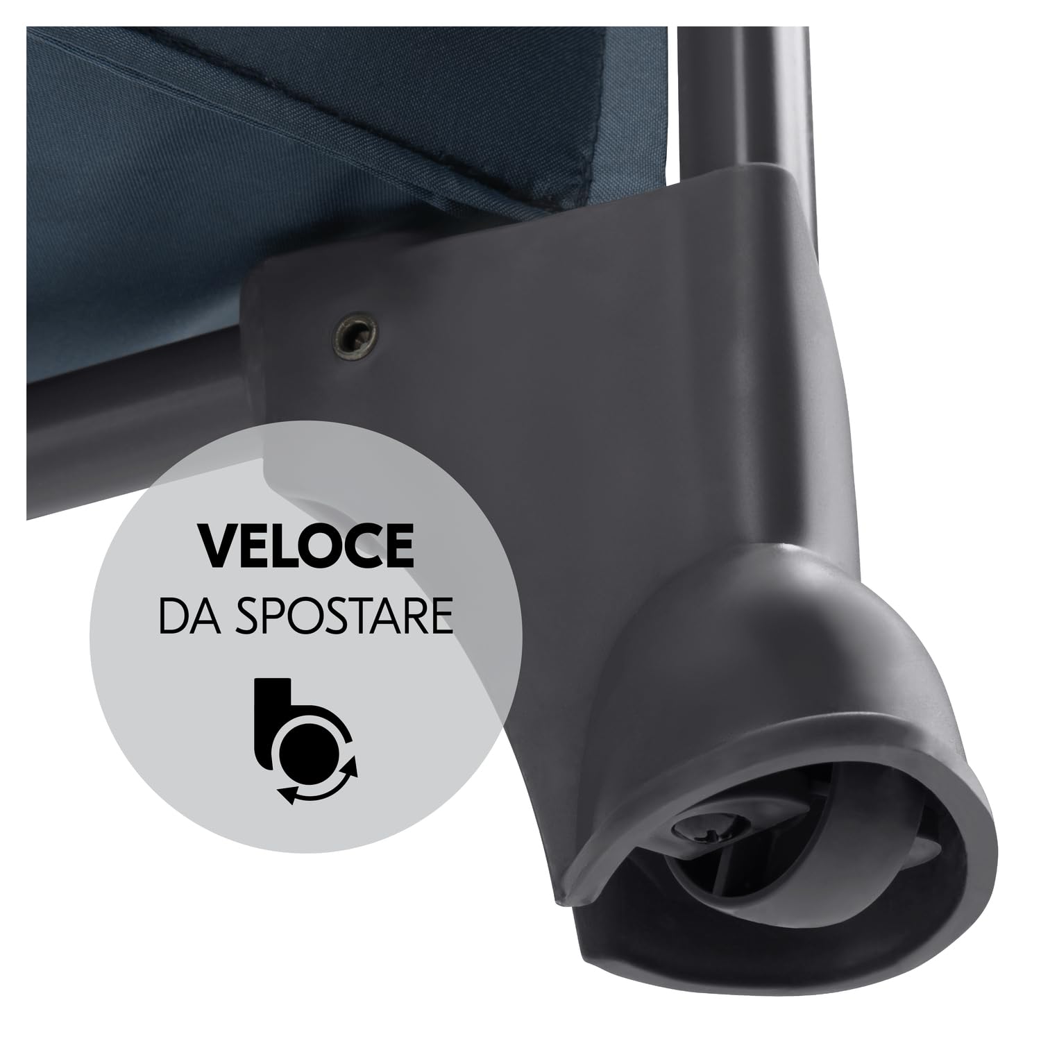 hauck Lettino Da Viaggio Play N Relax Center - Culla Neonato Da 0 Mesi Fino a 15 Kg - Box Bambini con Fasciatoio, Borsa e Apertura XL, Letto Pieghevole - Blu scuro