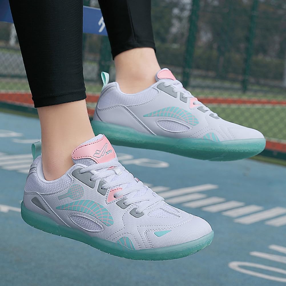 Zapatillas de Tenis de Mesa para Hombre, Zapatillas de bádminton con Soporte de Arco para niños y niñas, Voleibol y Pickleball
