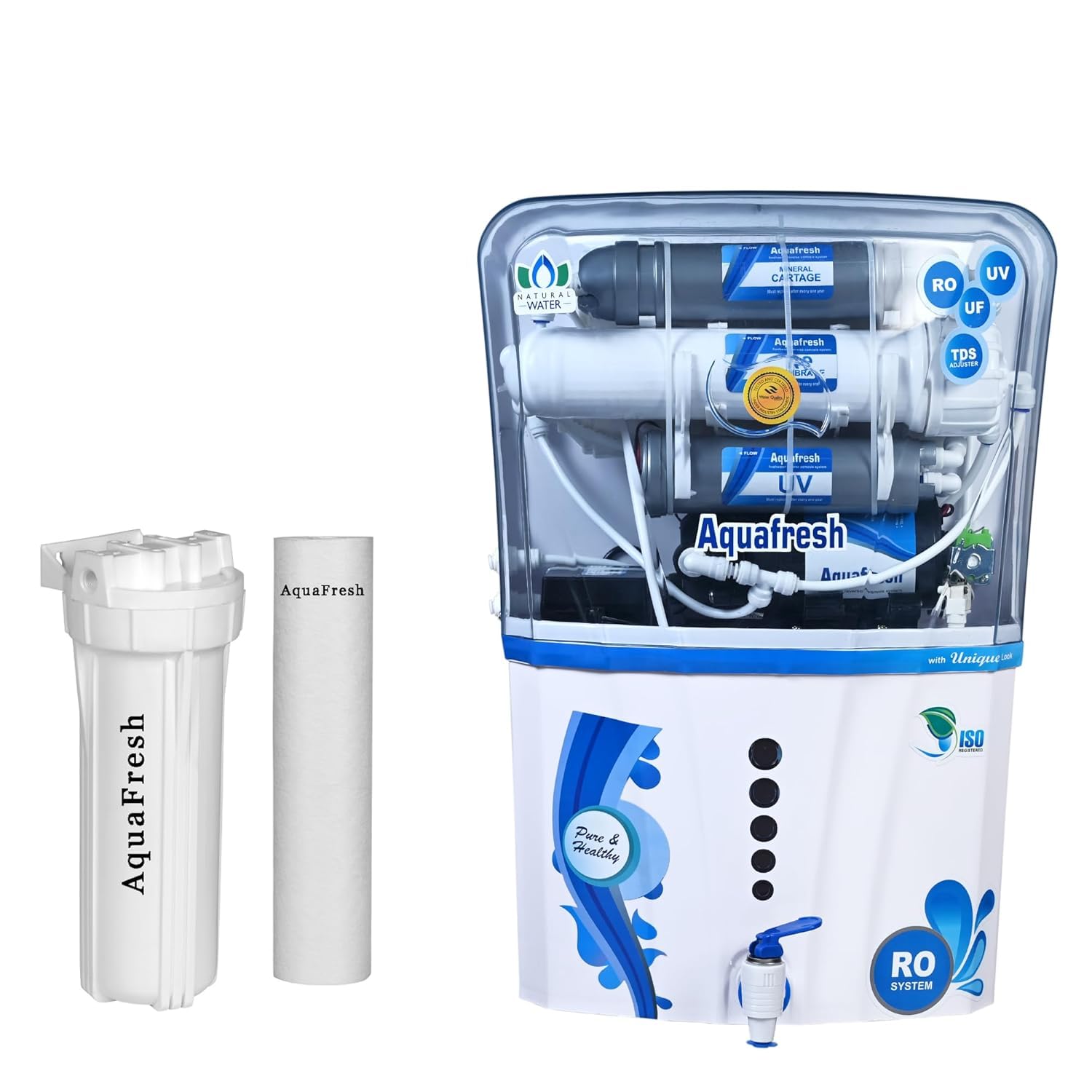Aqua Neon Original RO Domestic Water Purifier (RO+ LED UV+ ORC COPPER+ HIGH TDS MEMBRANE+ TDS CONTROL) Fully Automatic, Best For Home/Office Purpose | 9 Stages | 18 LPH | 12 Liter Storage|white |-image-11