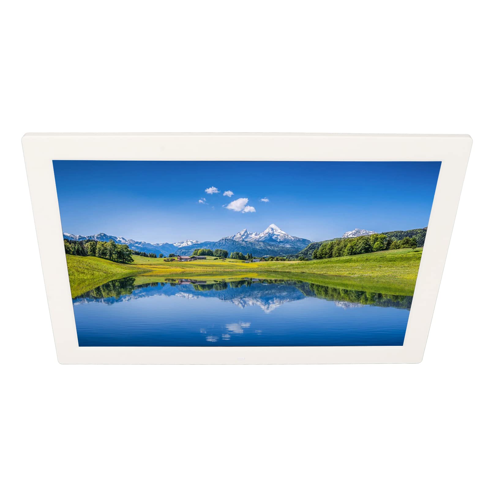 17 Zoll Digitaler Bilderrahmen mit Fernbedienung, 1440 X 900 16:10 IPS Elektronischer Video Bilderrahmen, Unterstützt USB/MMC/TF, für Freunde, Familie, Keine WiFi