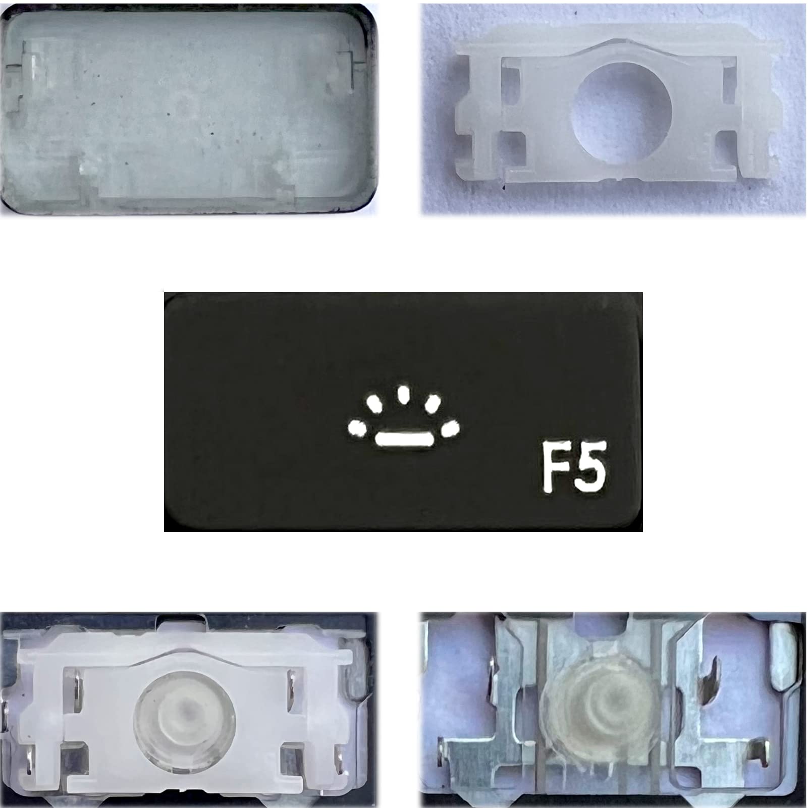Dolphin.dyl(TM) Replacement Individual Key Keyboard for US Retina Display Pro A1425 A1502 A1398 A1466 Replacement Key Keyboard F (Old Version) — view 129