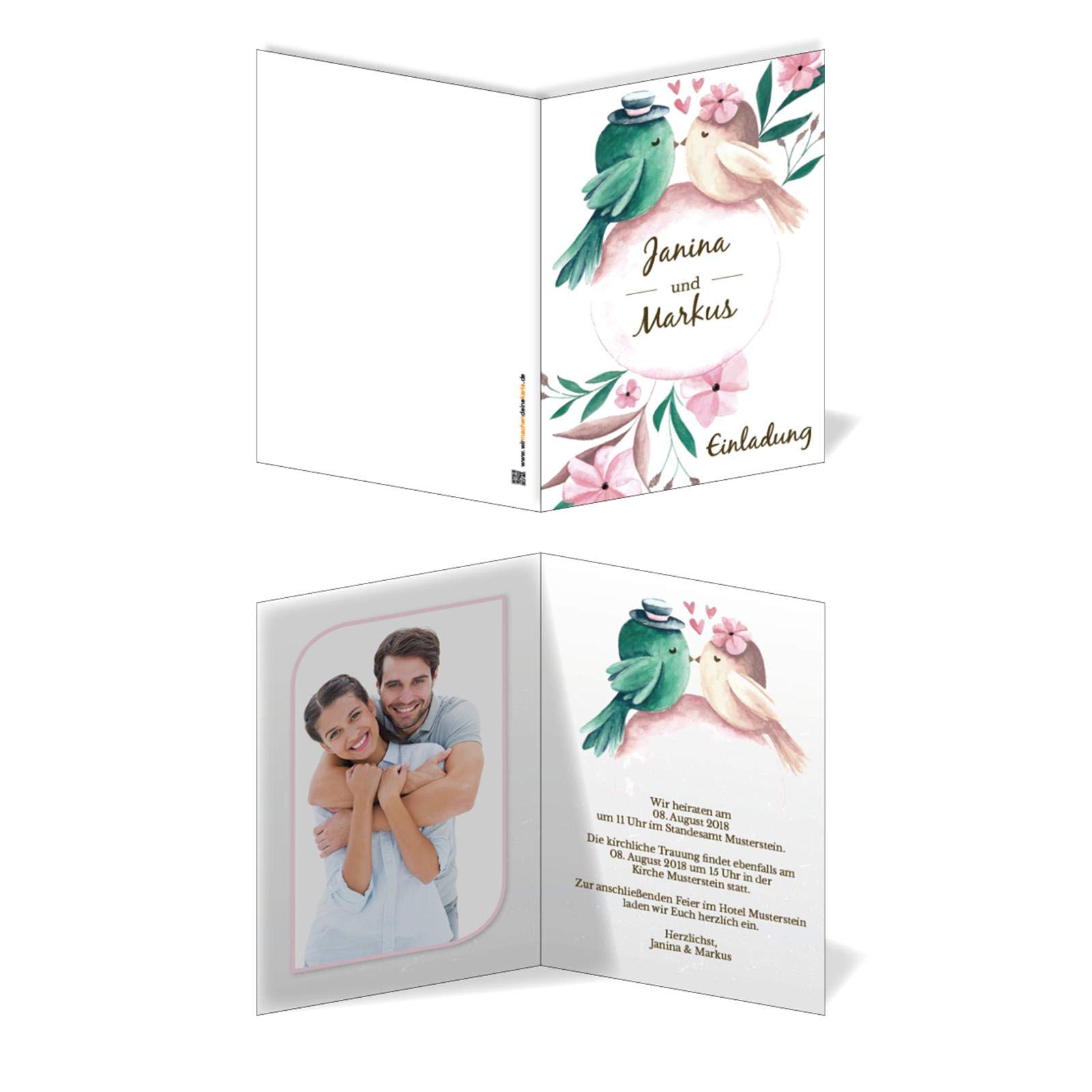 Tarjetas de invitación de boda con impresión – Tweet