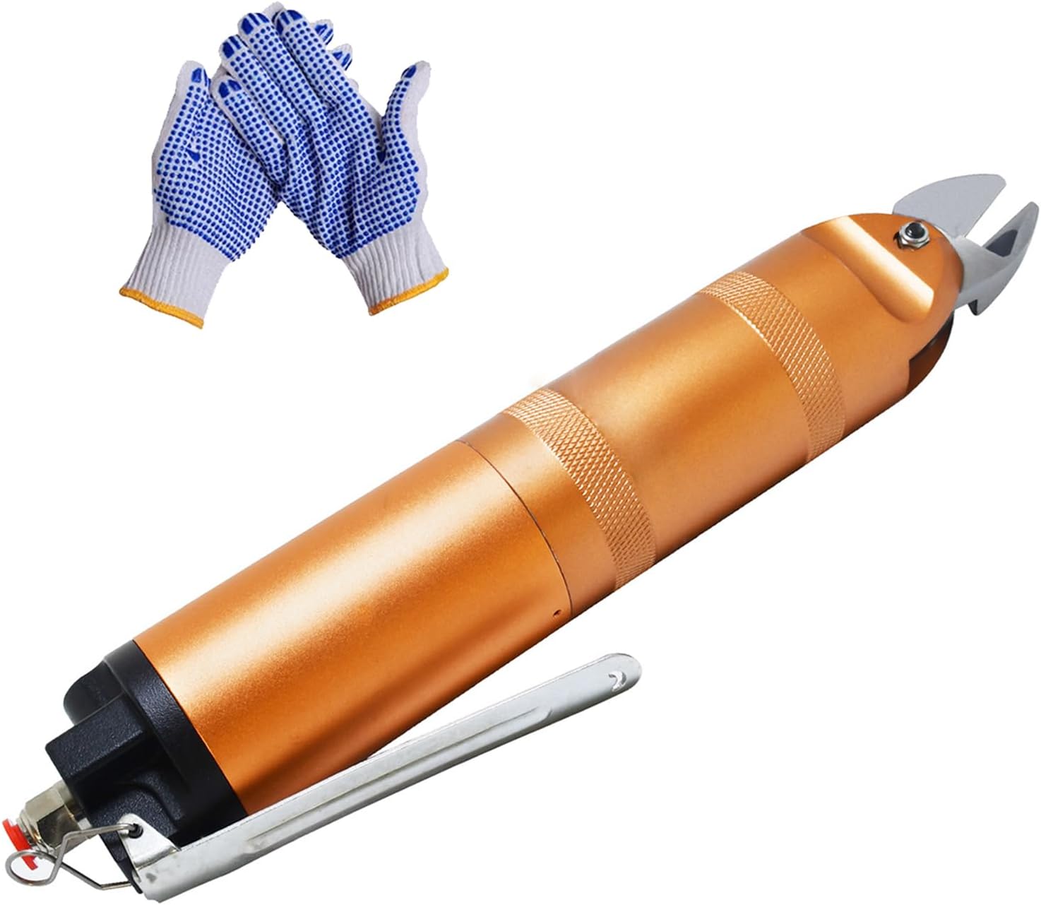 HS30-S7P Pneumatic Air Nippers Scissors Shear, 10GA Gauge Flush Wire Cutter Cutting Pliers, 3.3mm Copper Wire, 2.8mm Iron Steel Wire, with S7P Cutter Head Blade Cutter Tools