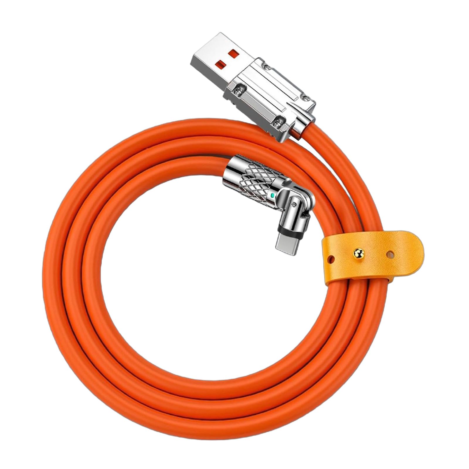 demaxiyad Cavo di ricarica rapida tipo C, cavo di ricarica da 120 W, 6 A, cavo flessibile e girevole a 180°, per ricarica rapida e trasferimento dati, giochi, telefono cellulare