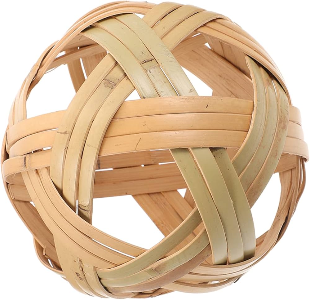 Amazon.co.jp: Toyvian 竹製手編みボール 装飾用 公式タクローボール