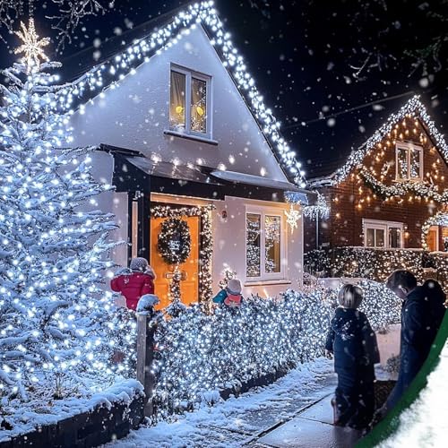 Image of Lexton 40 LED Power Pixel Serial String /Fairy Light | Plug Sourced | Suitable for Home & Outdoor Decoration, Diwali, Christmas, Ramadan, Wedding, Party, Festival (Pack of 2, White)