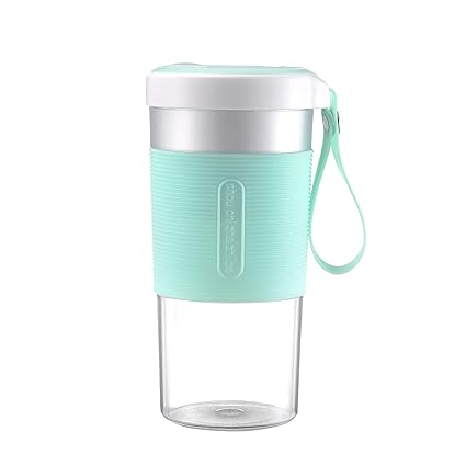 Life and Me | Portable Electric USB Blender Fruit Juicer Cup (380 ML) (Green)