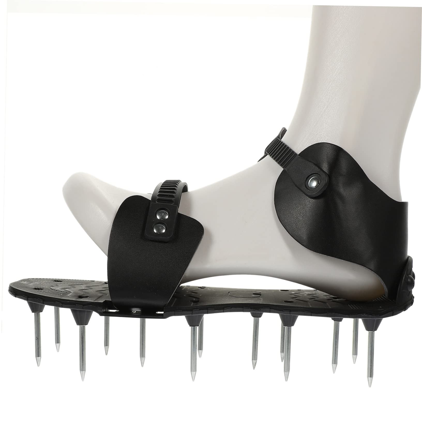 Hemobllo Zapatos Aireadores de Césped de PU Correa Ajustable para Jardinería, Herramienta Resistente y Fácil de Montar para Airear el Suelo del Jardín