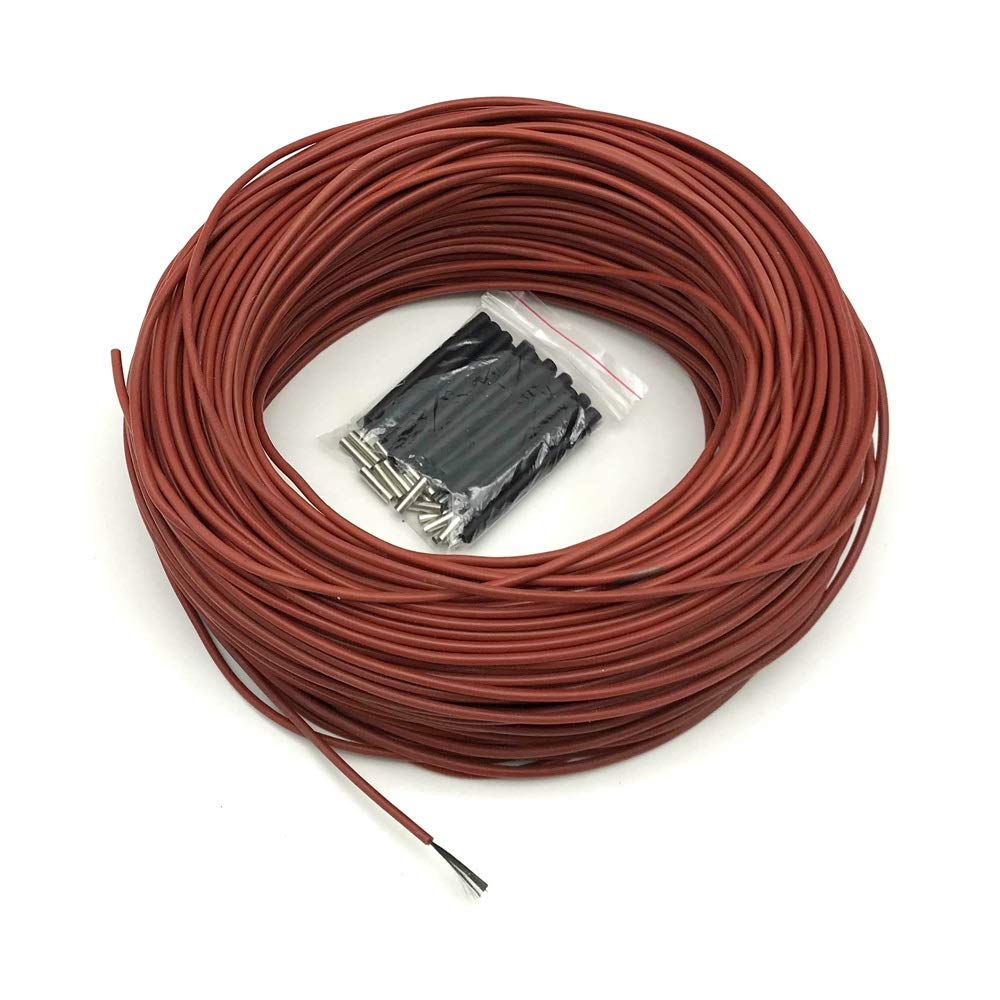 kabel elektryczny 12K 33ohm/m Kabel grzewczy na podczerwień z włókna węglowego Ocieplenie podłogi (Color : With MK71 WiFi)