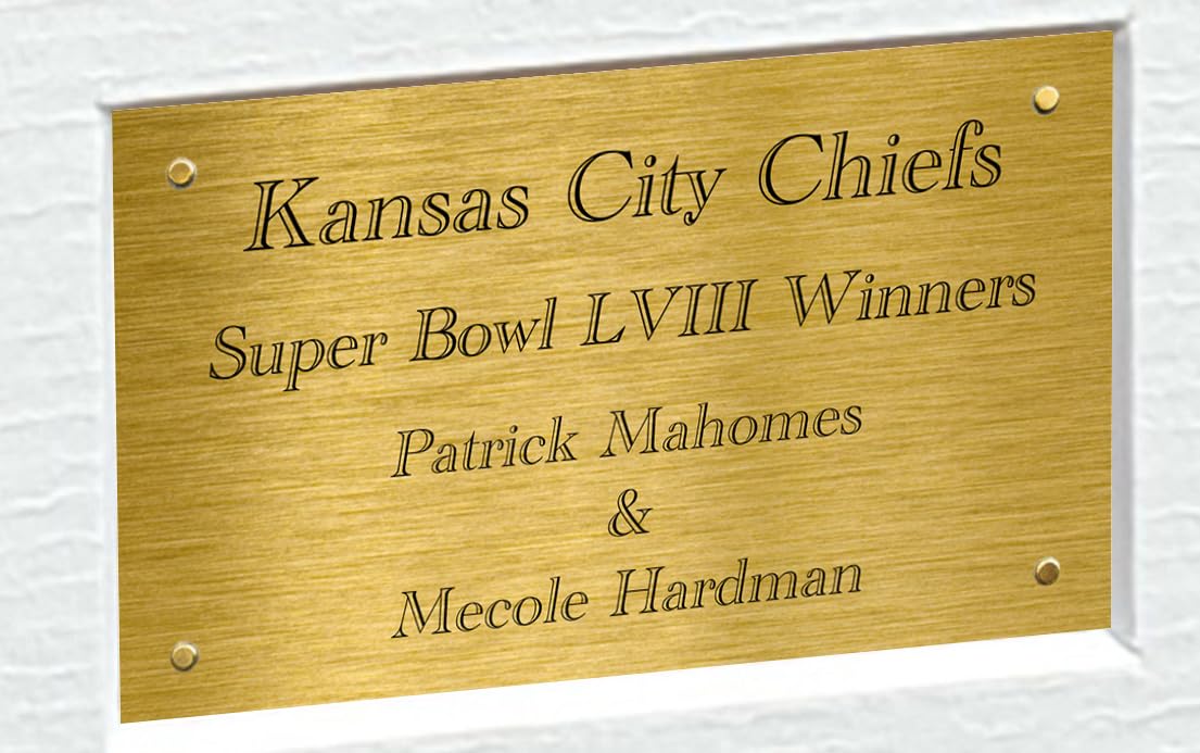 Patrick Mahomes Mecole Hardman Kansas City Super Bowl LVIII 58 Winners Autographed Signed 12x8 A4 Photo Photograph Picture Frame American Football Poster Gift BW