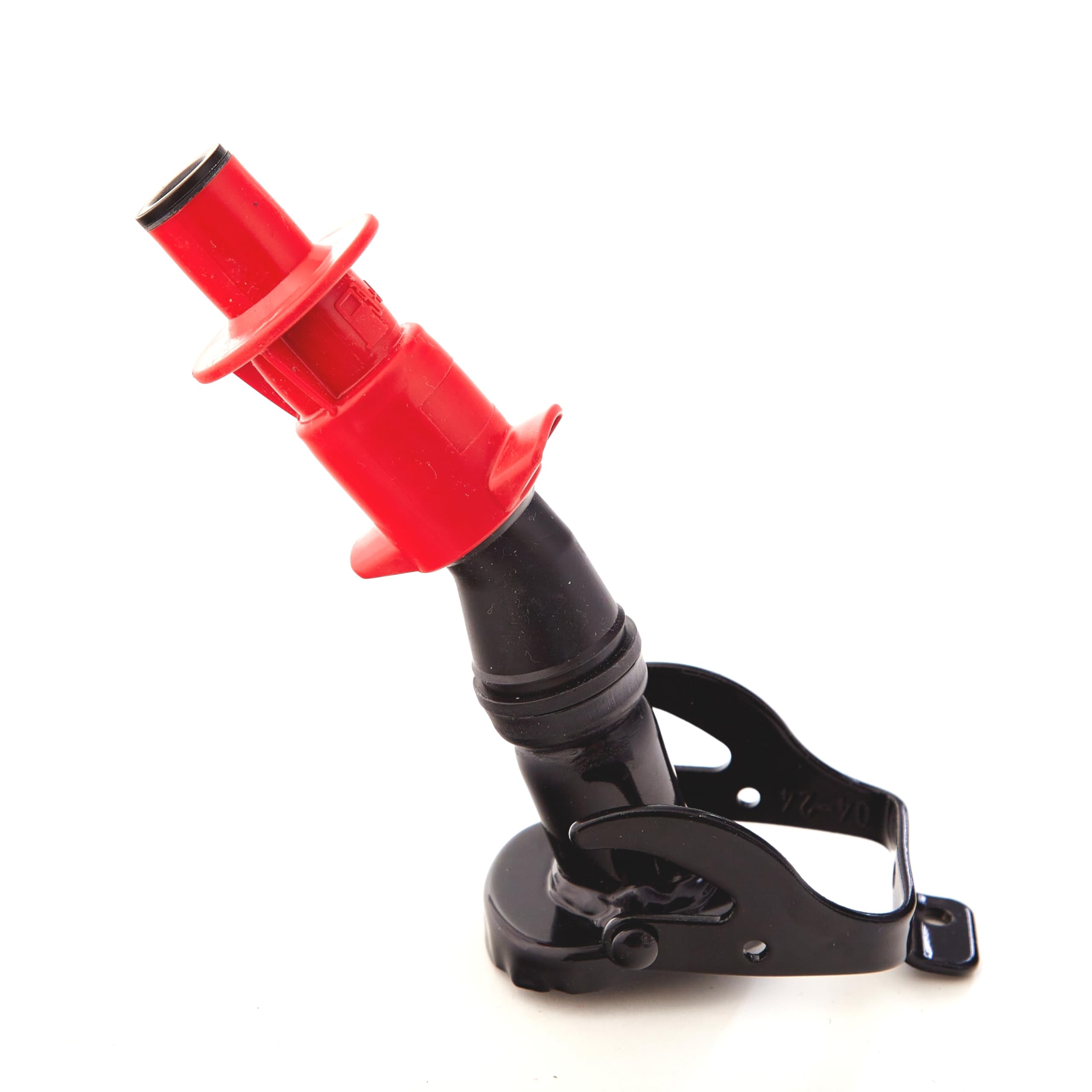 BW® Beccuccio per tanica carburante in metallo, 5/10/20 litri, "Smart Spout" con protezione antigoccia, colore nero, RAL 9005, made in Europe