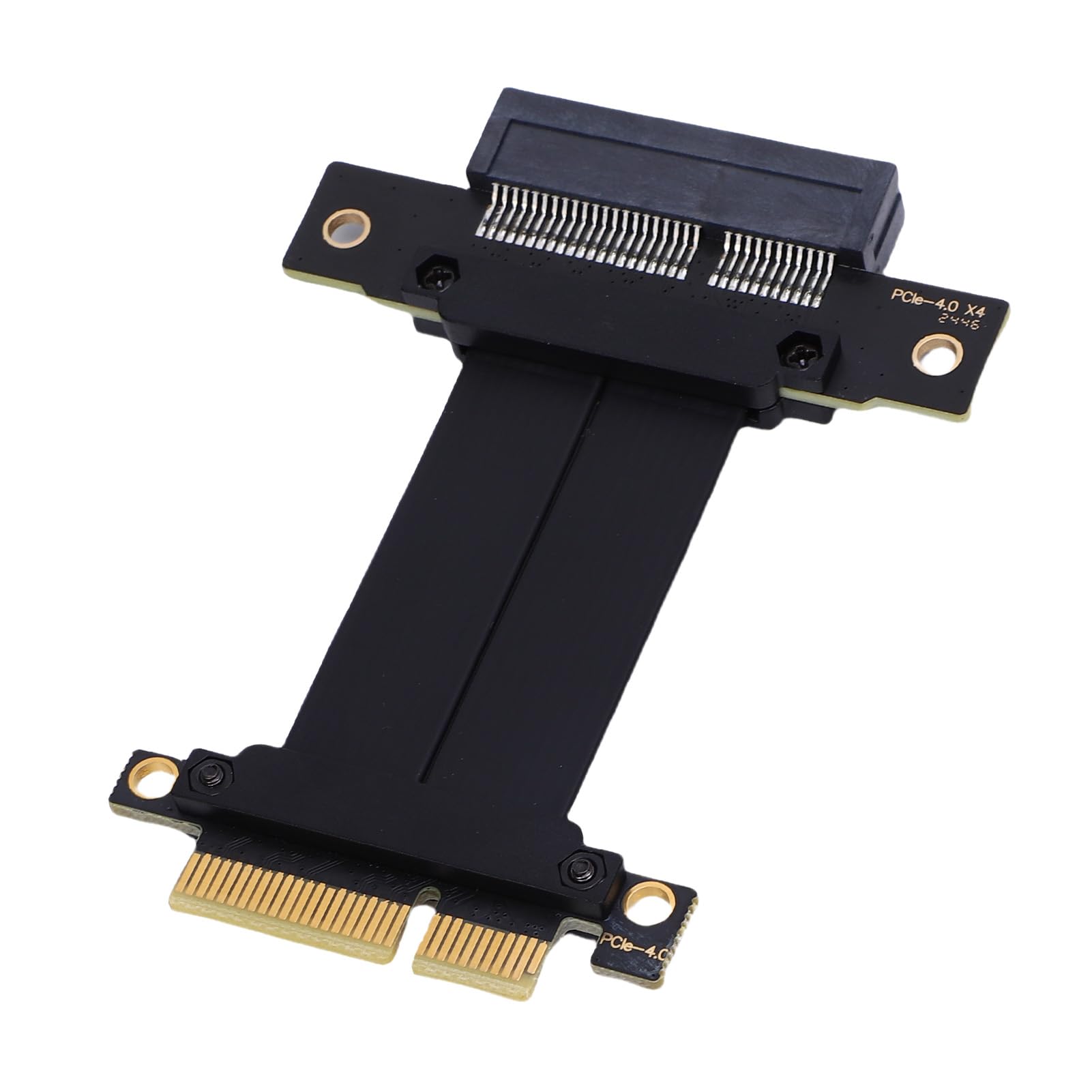 LAISANIM PCIe 4.0 X4 Riser Cable, Lossless Graphics Card Extender for GPU M.2 WiFi Live Wire, USB Diskless Boot Acquisition Cards, Plug and Play for PC Case, AI Application, Server (10)