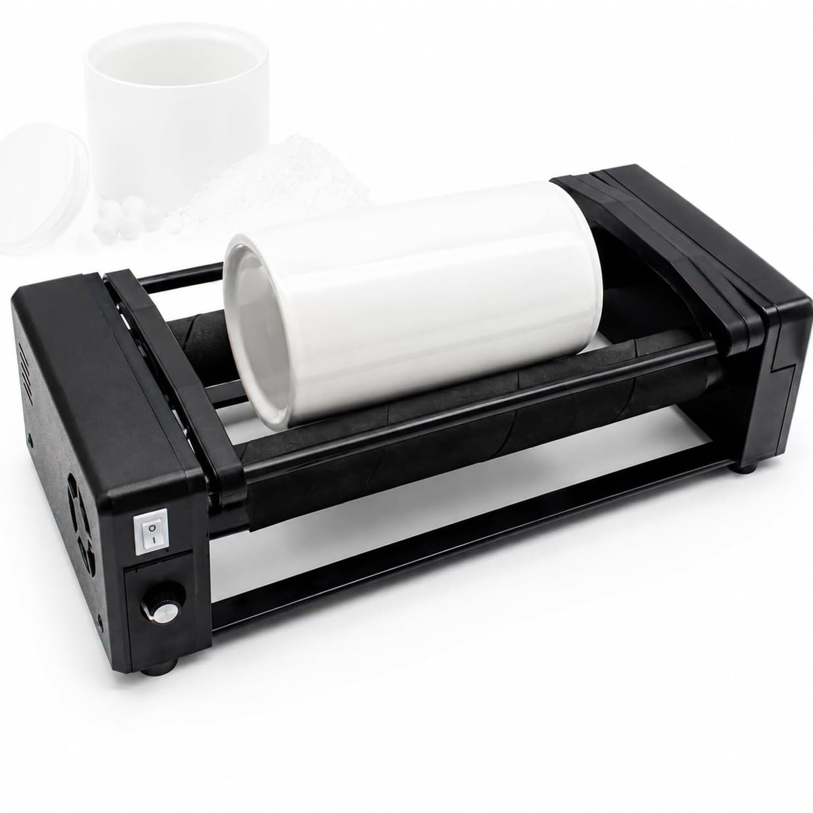 Labor-tischkugelmühle, Horizontale Kugelmühle Mit Polierfunktion Und 0,4-Liter-keramikbehälter, Mahlkapazität 30–150 Ml, Mit Digitalem Timer Für Schmuckherstellung, Probenvorbereitung