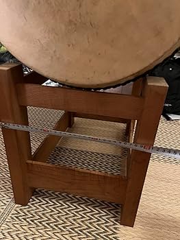 価格16万円程　堀田新五郎商店●和太鼓 台付き、バチセット　9寸 打面26cm程 価格16万円程 堀田新五郎商店○和太鼓 台付き、バチセット 9