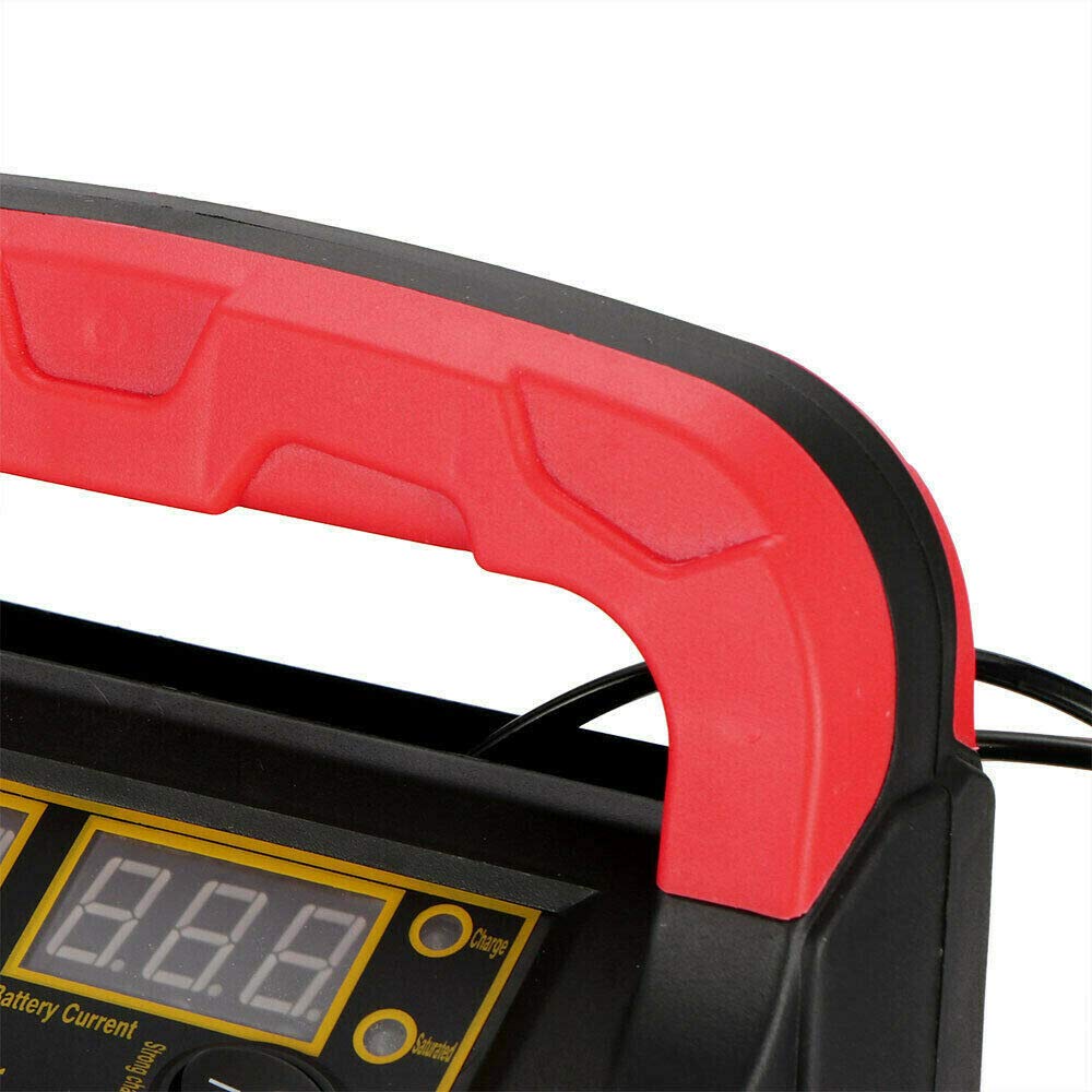 Chargeur de batterie de voiture, voiture de camion de moto de chargeur de batterie intelligent 12V / 24V 15A, prise UE