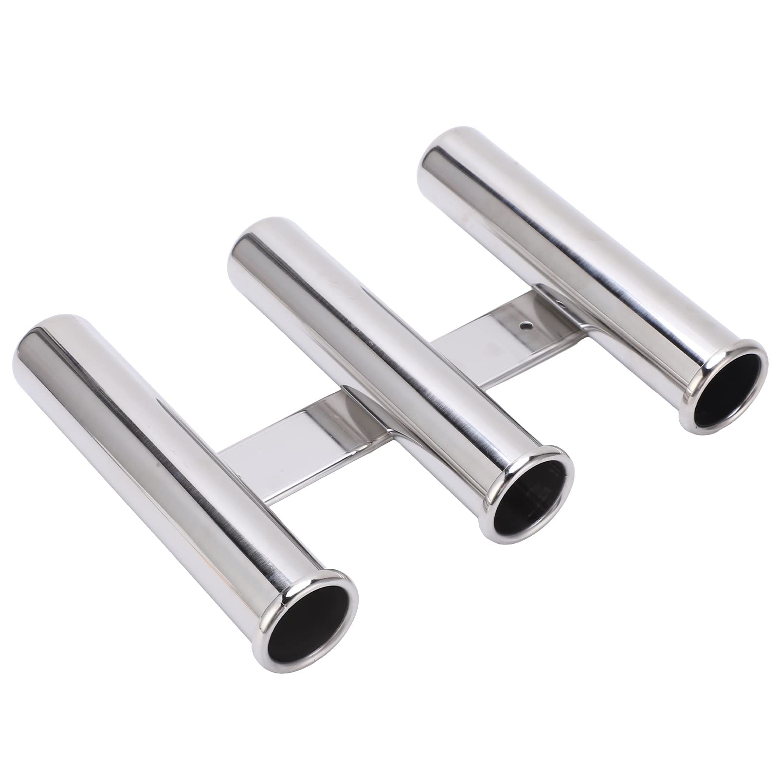 3 tubos soporte para correos de pesca acero inoxidable grado marino resistente al óxido estante de canto de pesca para yates y barcos acero inoxidable 304 53 mm diámetro 220 mm longitud de tubo