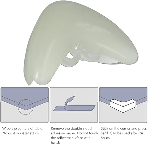 Miniatura 2 de Protectores de esquina de mesa, protector de esquina suave luminoso 12pcs para gabinete