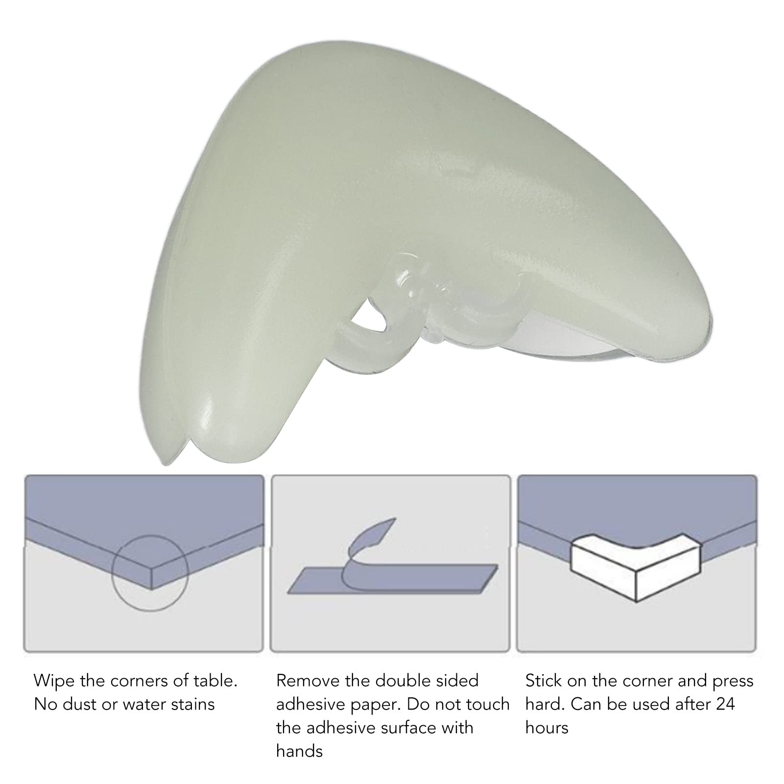 Table Corner Protectors, Corner Protector Soft Luminous 12pcs for Cabinet