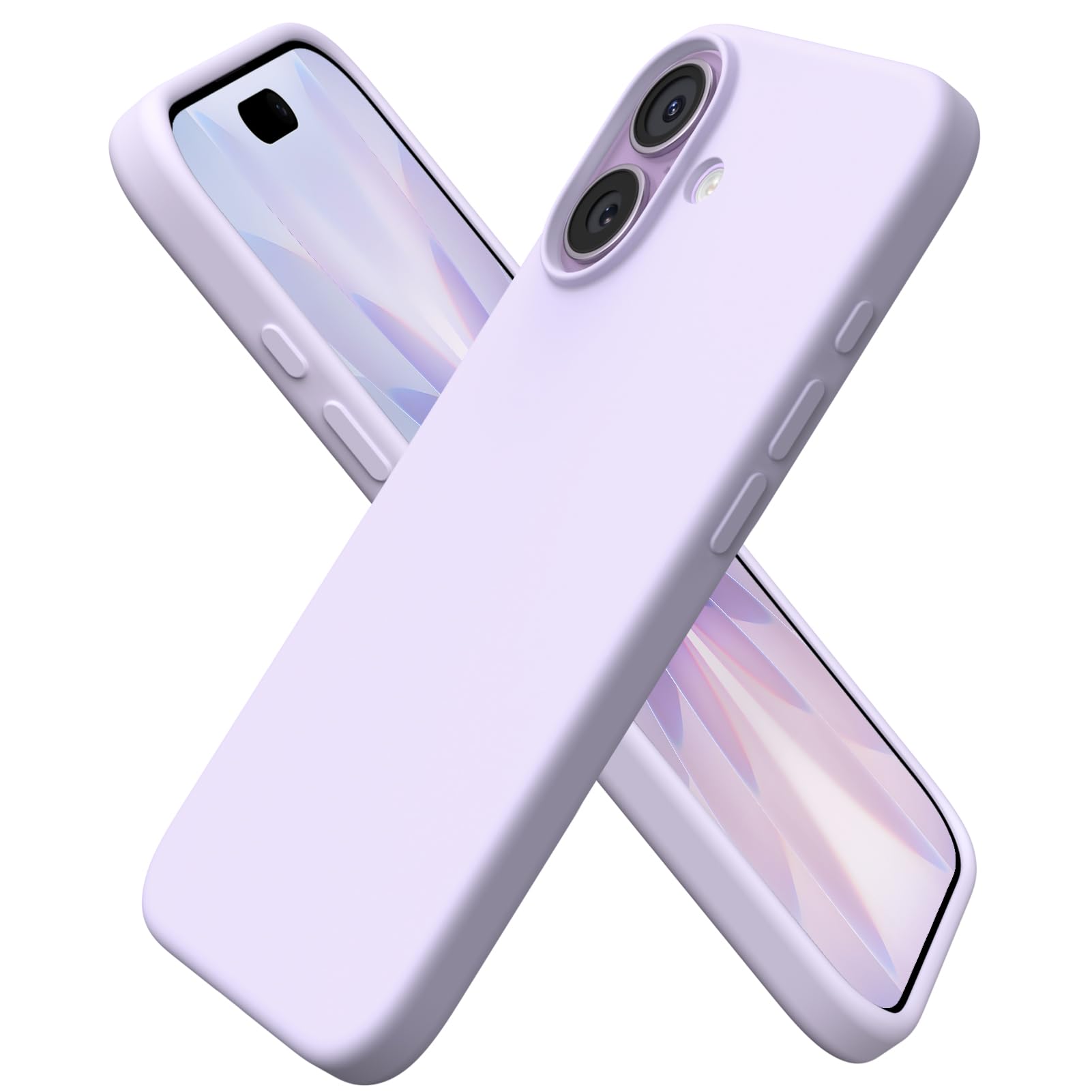 ORNARTO Compatible with iPhone 17 Case 6 3 Slim Liquid Silicone 3 Layers Full Covered Soft Gel Rubber