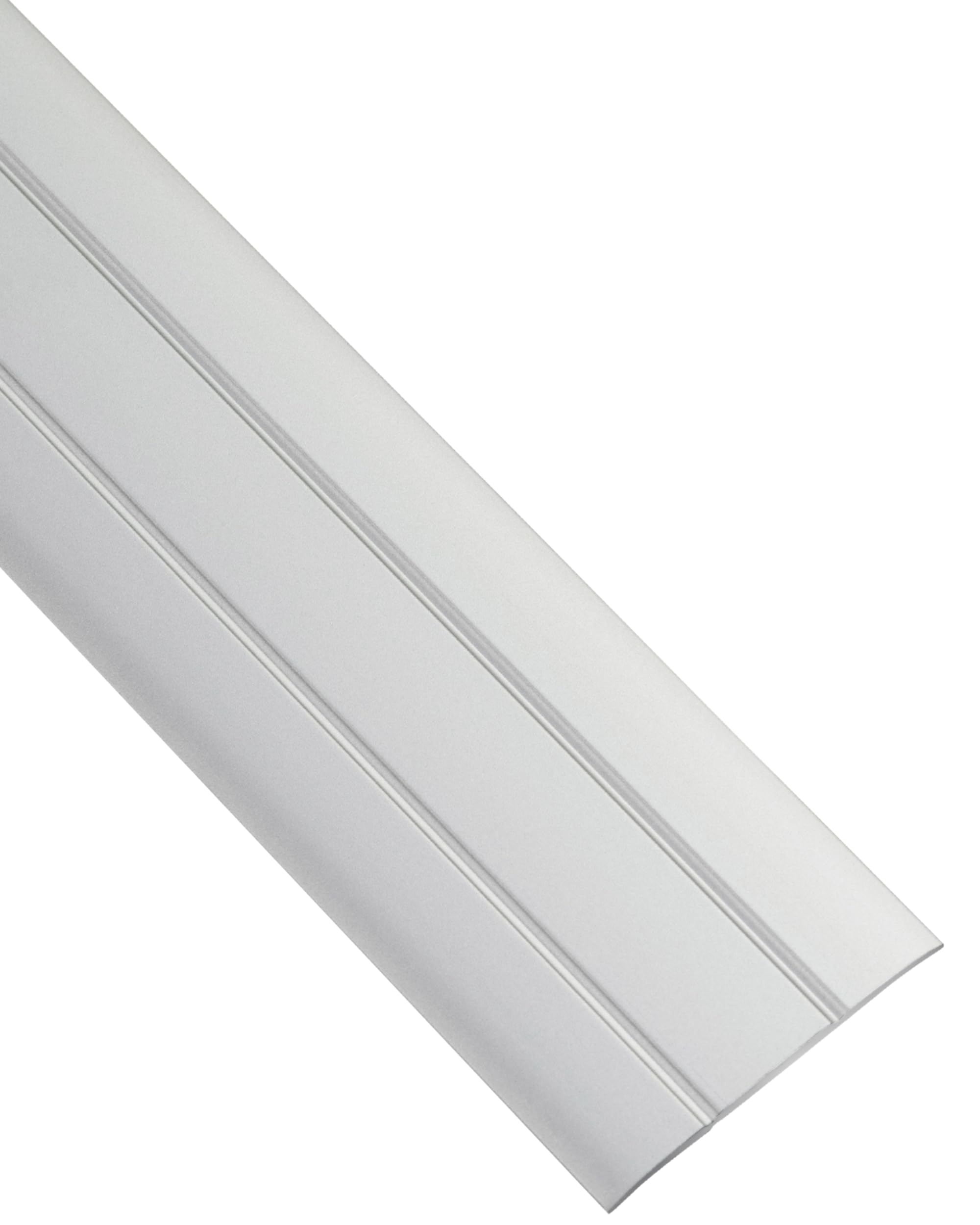 Gedotec Perfil de transicion autoadhesivo Plata 2000 mm alu - Longitud 2 m anchura 37 mm - aluminio anodizado - Made in Germany - sin taladrar - listón umbral