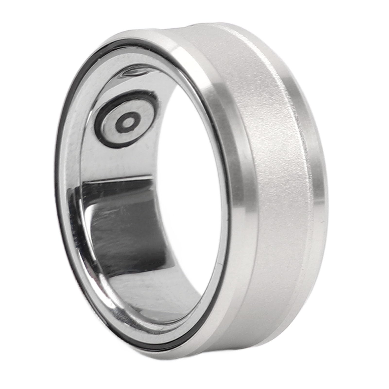 Bewinner Smart Ring Health Tracker, Anillo de Salud Inteligente Portátil con Estuche de Carga, Control de la Temperatura del Sueño Impermeable para Hombres y Mujeres Regalo Plata