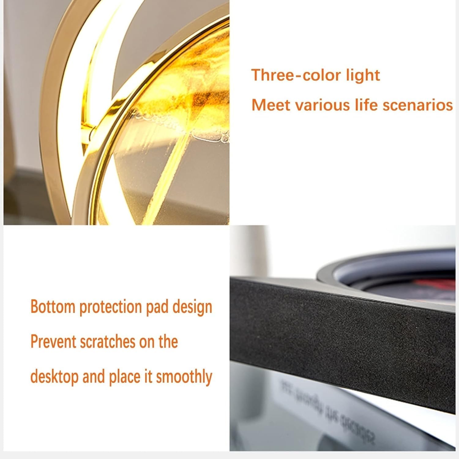 Lampada da scrivania a LED con scena 3D per interni e illuminazione ambientale