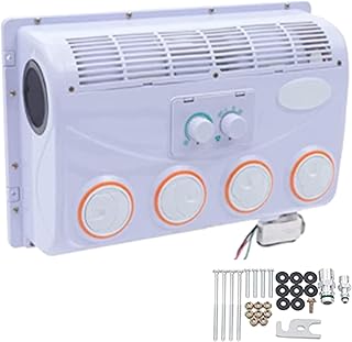 Car Electric RV Rooftop Air Conditioner,12V DC Electric Air Conditioner, RV Truck Excavator Engineering Vehicle Agricultural Vehicle Bus Van 12V Parking Air Condition,12V