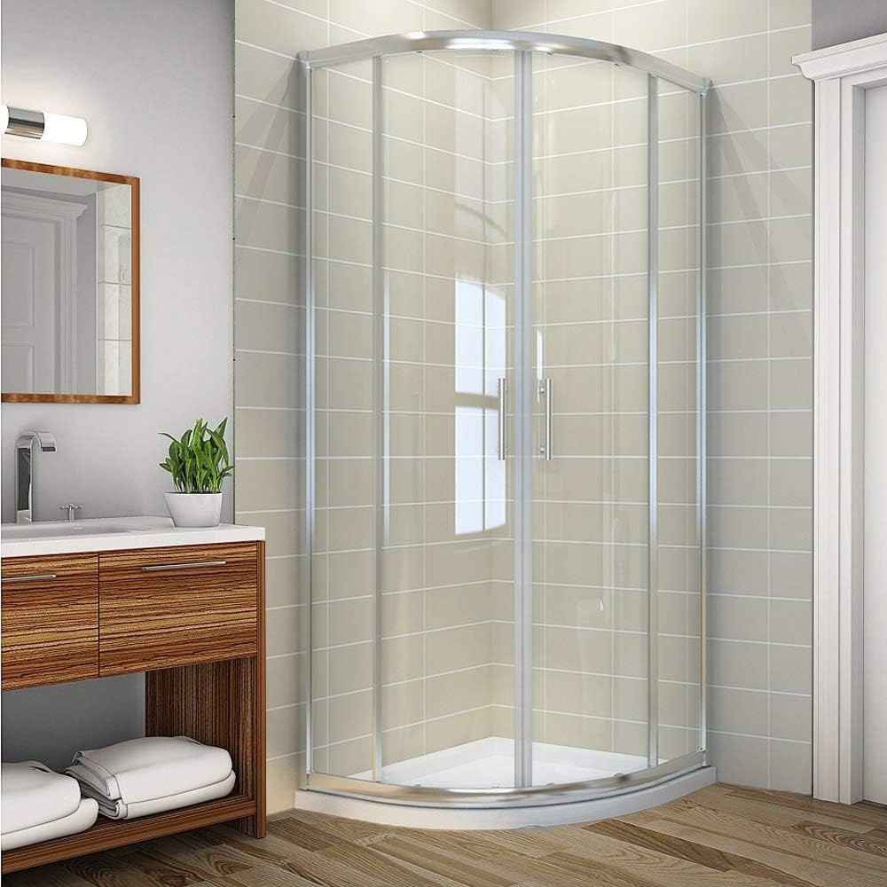 ELEGANT 900 x 900 mm Quadrant Shower Cubicle Enclosure 6mm Glass