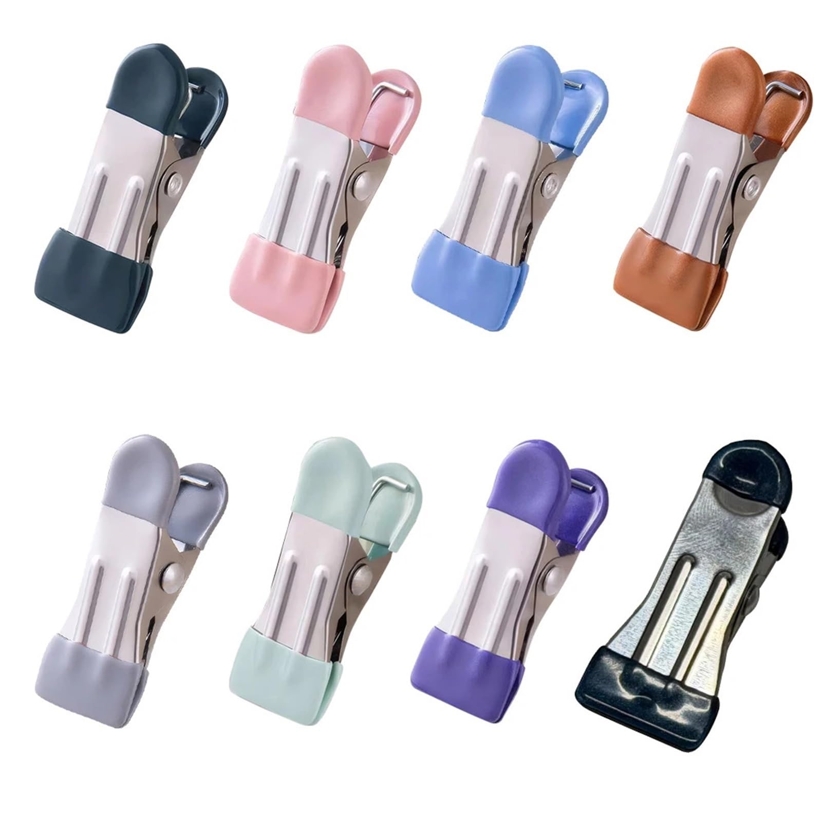 Clothes Pegs 20Pcs Clothes Pegs Stainless Steel Fixed Clothes Clip Windproof Household Quilt Hanger for Photo Drying Clothesline Laundry Sock
