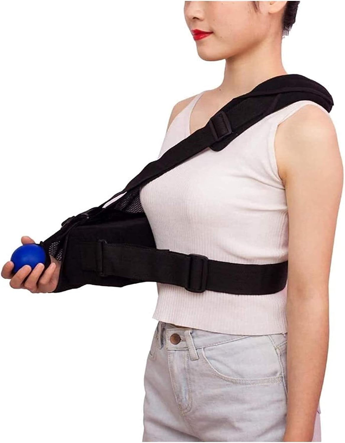 Arm Sling Shoulder Immobilizer Rotator Cuff Support Brace Shoulder Support Abduction Slings for Womend Men Rotator Cuff and Elbow Brace