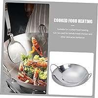 Vista 8 de DOITOOL Olla caliente inoxidable olla de doble mango sartén de metal olla de cocina casera Sartén de cocina caliente Shabu Sartén de 9 pulgadas tipo