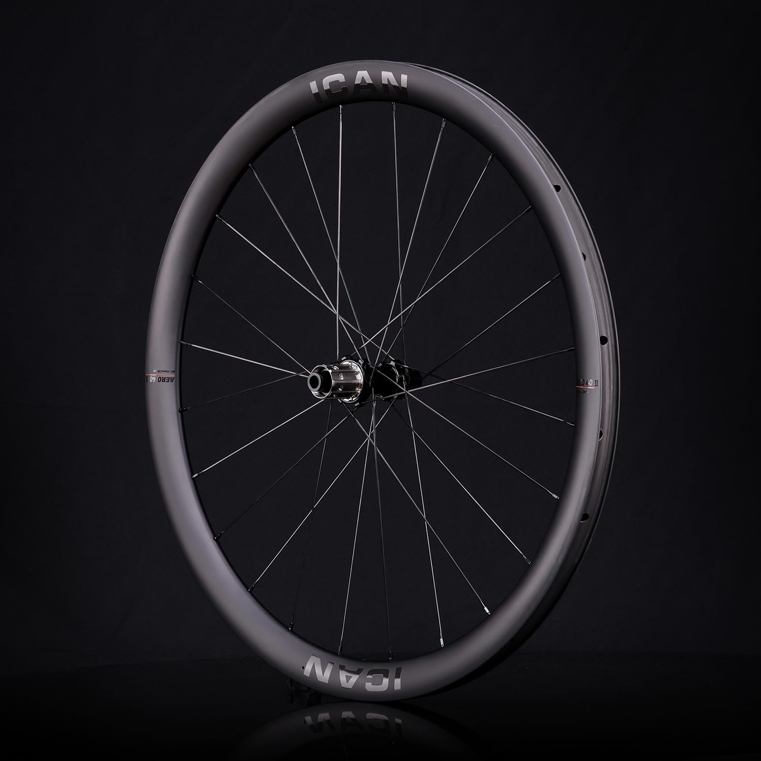 ICAN Aero Disc Juego de ruedas de carbono 700C 40 mm/50 mm freno de disco bicicleta de carretera