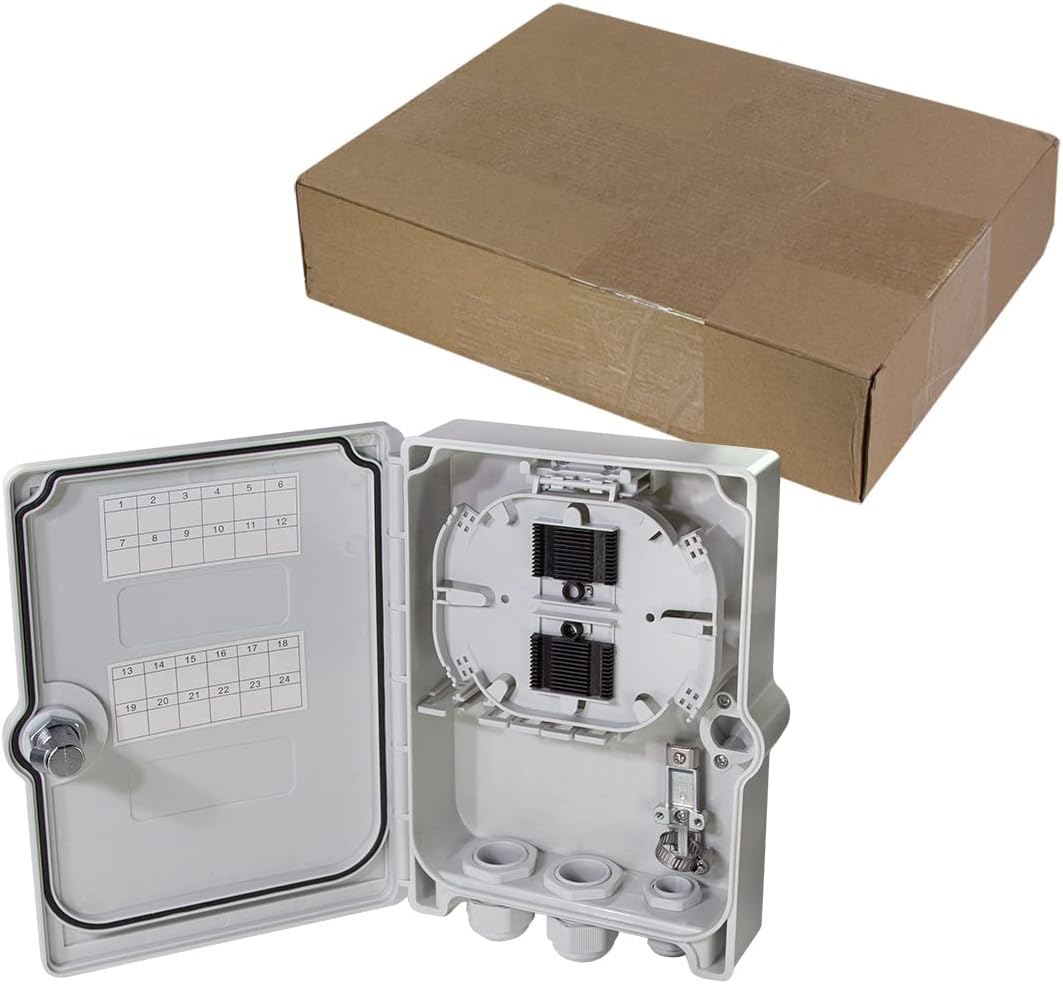 Logilink FTTH Distribution Box max. 24 fibers, 6X LC/QD or SC/DX, W128291203 (fibers, 6X LC/QD or SC/DX, unloaded, IP55)