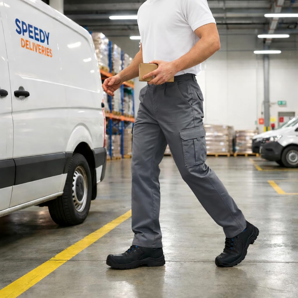 BWOLF Prime Cargo Pantalón de Trabajo para Hombre con Elastano, Pantalón Cargo Hombre Elástico para Hombre Algodón - Poliéster - Elastano, S - 4XL