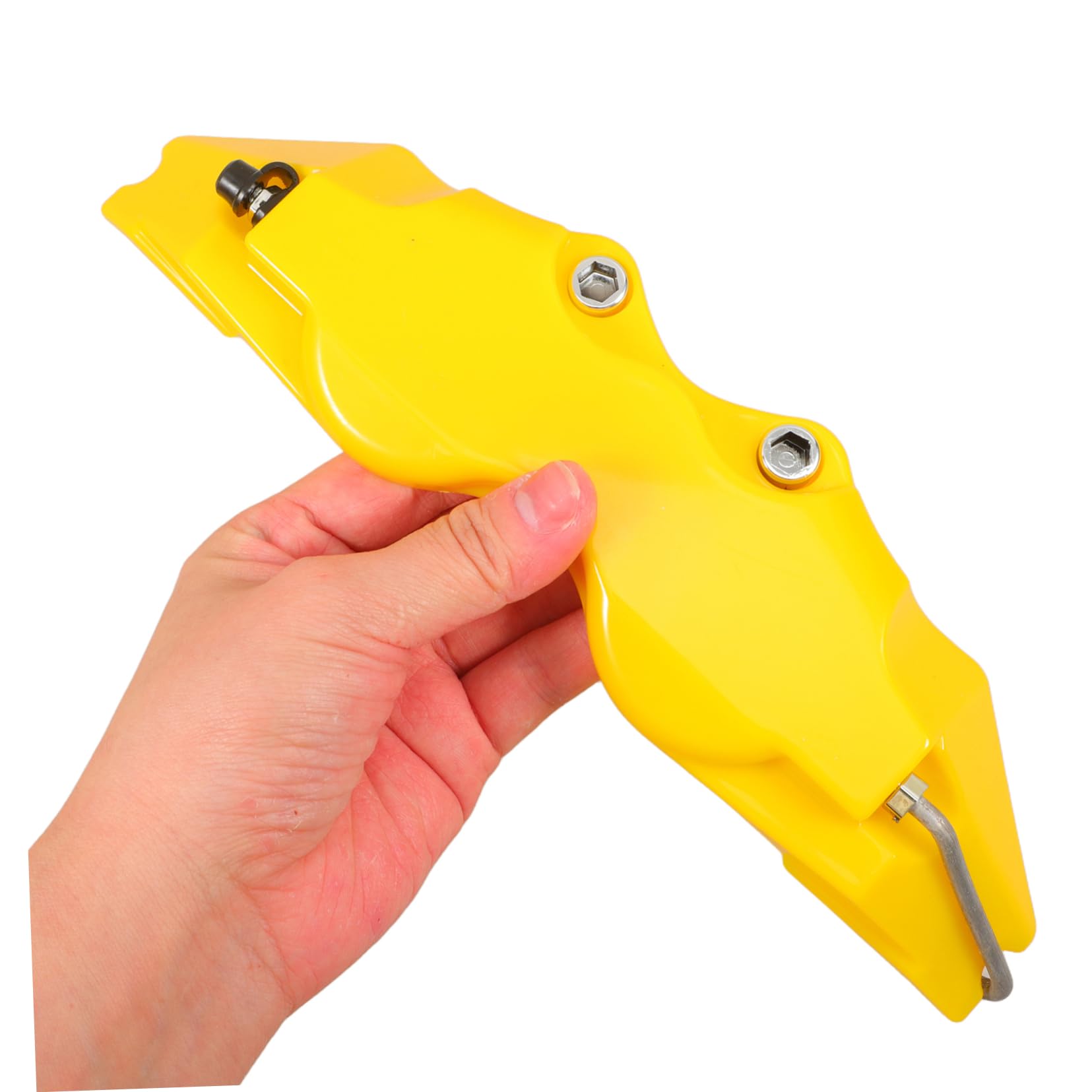 ABOOFAN Set 2 Copri Pinze Freni Gialli in Abs Stile 3d per Copertura Pinza Freno Anteriore e Posteriore Compatibili Ampia Installazione Facile per Auto