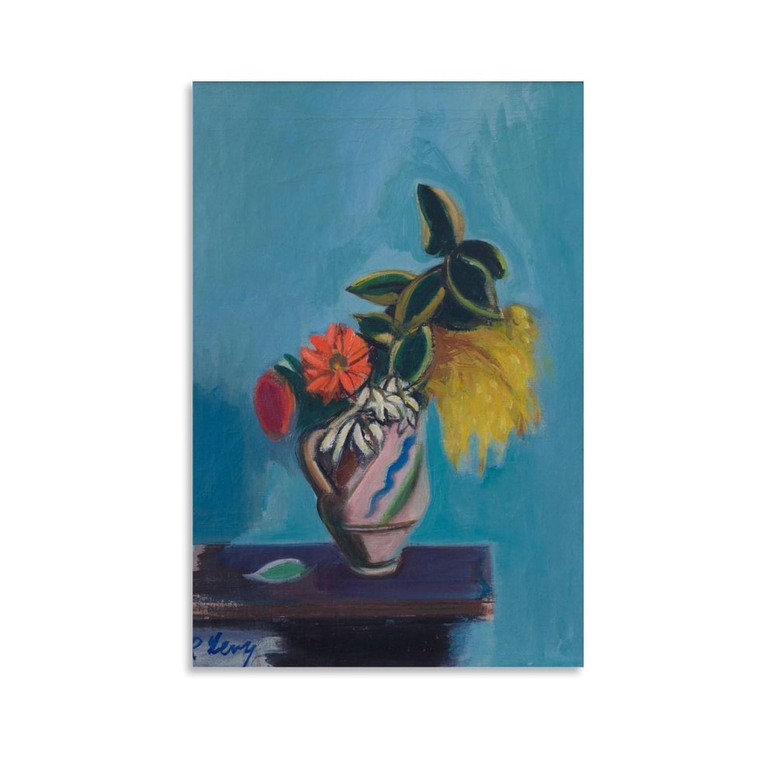 generisch Still Life with Mimosas by Rudolf LevyModernas impresiones en lienzo, pinturas decorativas para habitación de niños o niñas, murales para sala de estar y pinturas con motivos navideños 20 x