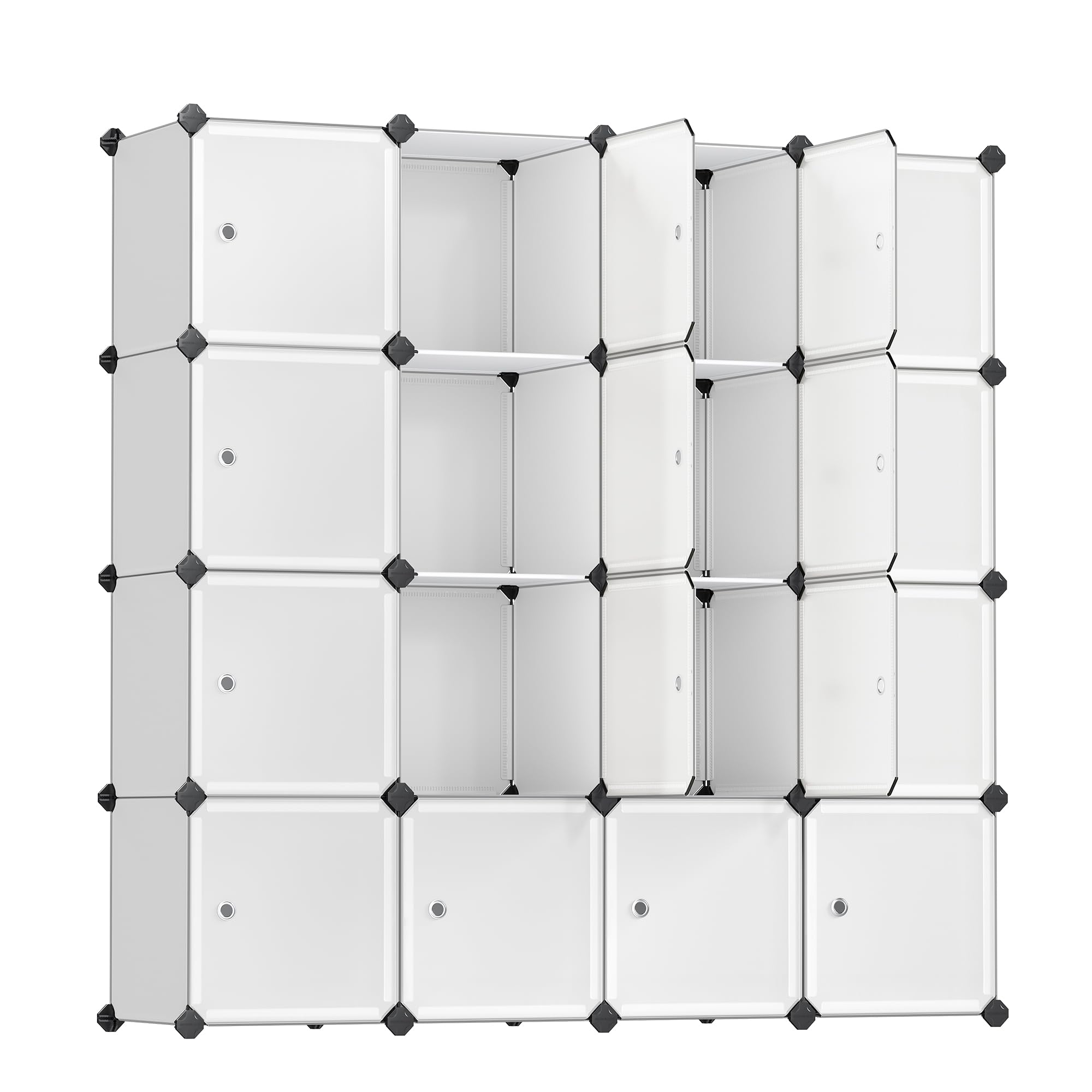 Snapklik.com : SONGMICS Cube Storage Organizer, Set Of 12 Plastic Cubes ...