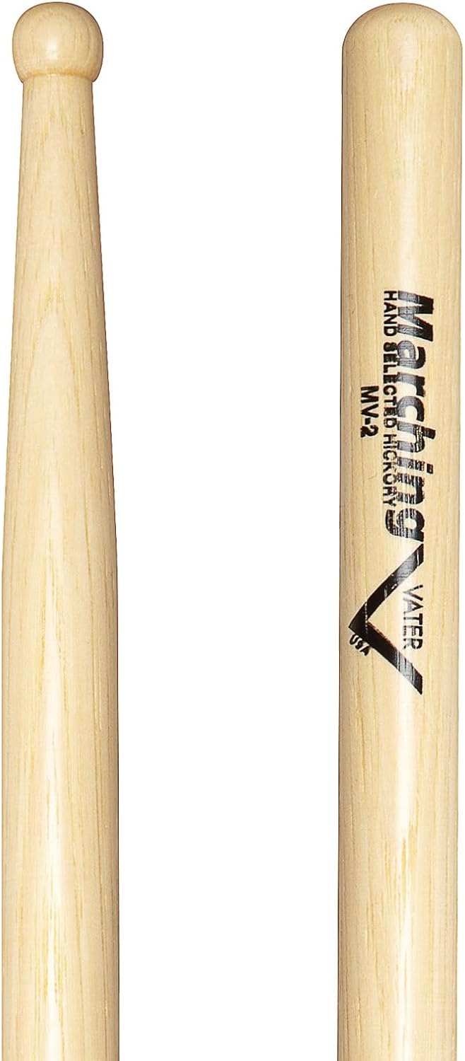 Vater MV2 Marching Drum Sticks with Round Tip, Pair