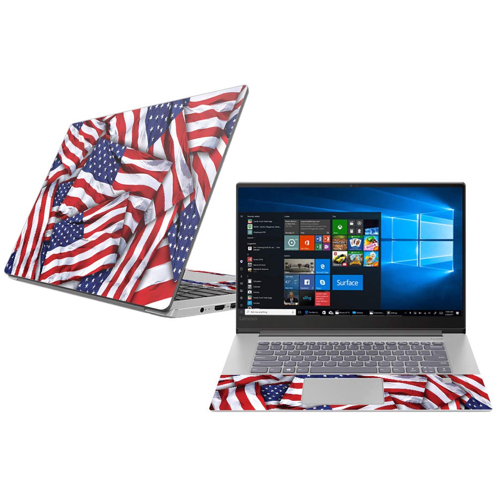 MightySkins Skin Compatible with Lenovo Ideapad 530S 15" (2018) - Patriot | Protective, Durable, and Unique Vinyl Decal wrap Cover | Easy to Apply, Remove, and Change Styles | Made in The USA