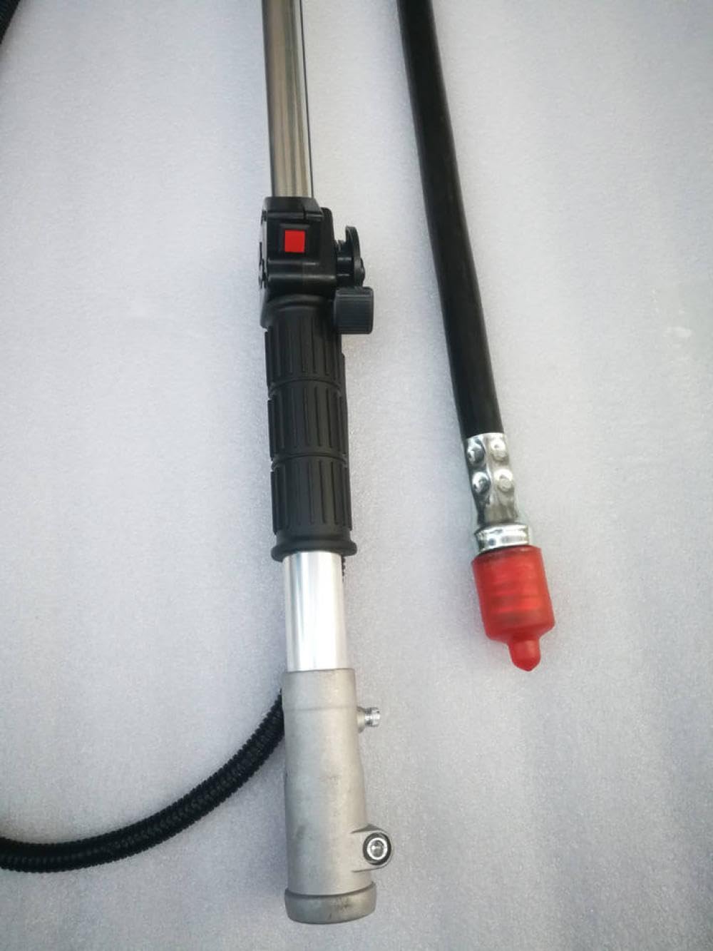 Asta di Vetro da 26 mm montata lateralmente Compatible with decespugliatori a Zaino e Tosaerba con Gruppo Compatibile con Albero di Trasmissione Flessibile con Nucleo Morbido