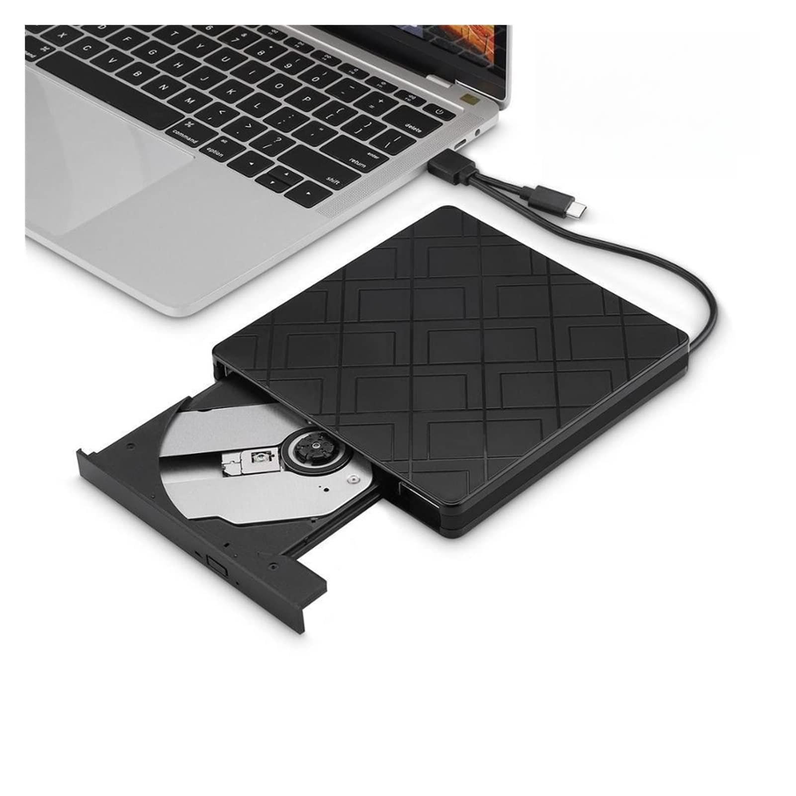 Externo DVD Conducir Usb3.0 Escribe C RW CD Rewriter Burner Portable Drive Player Portátil(USB3.0 Type-c)